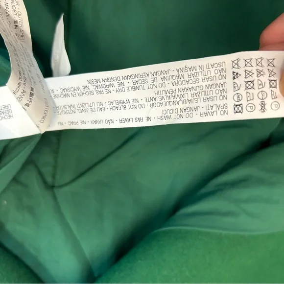 Zara Women's Green double breasted wool blend coat Sz S fall winter - Picture 13 of 14